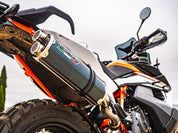 GPR Dual Poppy Slip-on Exhaust For Husqvarna Norden 901 2022-2024 HU.57.DUAL.PO