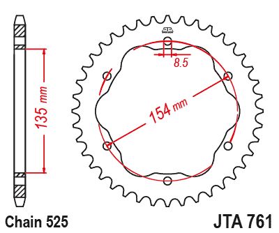 JT Sprockets Rear Racelite Aluminum Race Sprocket 38 Tooth 38T 525 Chain For Ducati Streetfighter S 1099 2009-2013 JTA761.38