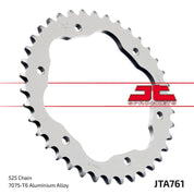 JT Sprockets Rear Racelite Aluminum Race Sprocket 38 Tooth 38T 525 Chain For Ducati 1098 2007-2008 JTA761.38