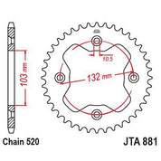 JT Sprockets Rear Racelite Aluminum Race Sprocket 38 Tooth 38T 520 Chain