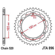 JT Sprockets Rear Racelite Aluminum Race Sprocket 52 Tooth 52T 520 Chain