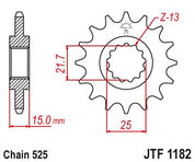 JT Sprockets Front Steel Sprocket 13 Tooth 13T 525 Chain JTF1182.13