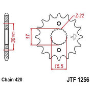 JT Sprockets Front Steel Countershaft Sprocket 13 Tooth 13T 420 Chain