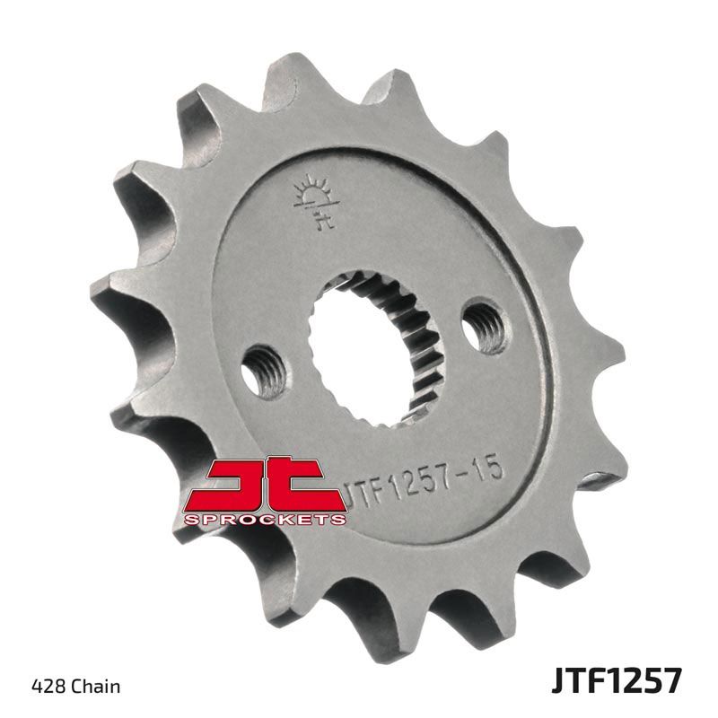 JT Sprockets Front Steel Sprocket 15 Tooth 15T 428 Chain For Honda CR85R 3,4 2003-2004 JTF1257.15