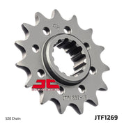 JT Sprockets Front Steel Countershaft Sprocket 16 Tooth 16T 520 Chain For Honda CBR600RR 3,4,5,6 2003-2006 JTF1269.16