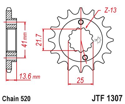 JT Sprockets Front Steel Countershaft Sprocket 15 Tooth 15T 520 Chain