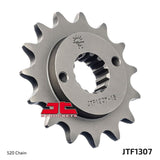 JT Sprockets Front Steel Countershaft Sprocket 15 Tooth 15T 520 Chain For Kawasaki Ninja ZX6RR ZX600N N1,N6F 2005-2006 JTF1307.15