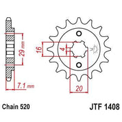 JT Sprockets Front Steel Sprocket 15 Tooth 15T 520 Chain For Suzuki VanVan 200 RV200 2016-2019 JTF1408.15