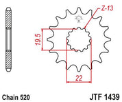 JT Sprockets Front Steel Countershaft Sprocket 12 Tooth 12T 520 Chain For Suzuki Quadsport 250 LT250S 2x4 K,L 1989-1990 JTF1439.12