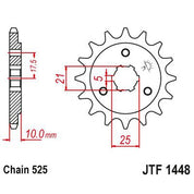 JT Sprockets Front Steel Countershaft Sprocket 14 Tooth 14T 525 Chain