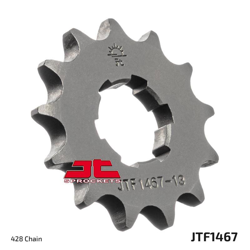 JT Sprockets Front Steel Sprocket 13 Tooth 13T 428 Chain For Suzuki TC100 Blazer 1972-1977 JTF1467.13