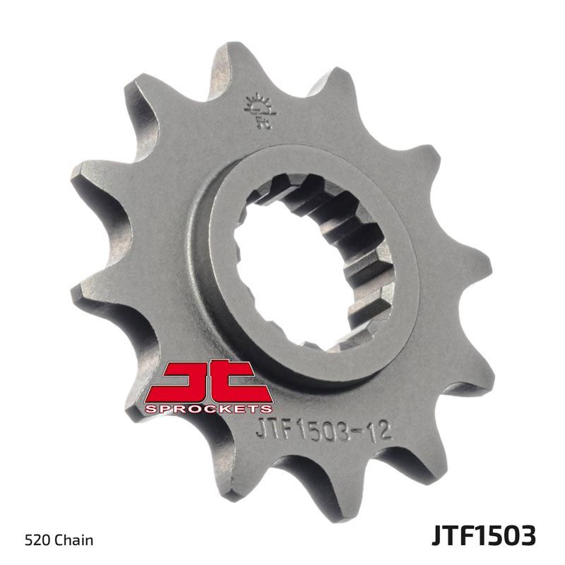 JT Sprockets Front Steel Countershaft Sprocket 12 Tooth 12T 520 Chain For Kawasaki Lakota 300 KEF300A A1-A6,B1-B3 1995-2003 JTF1503.12