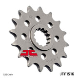 JT Sprockets Front Steel Countershaft Sprocket 16 Tooth 16T 520 Chain For Suzuki GSXR750 WT 1996-1997 JTF1516.16