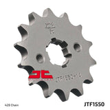 JT Sprockets Front Steel Sprocket 14 Tooth 14T 428 Chain For Yamaha XSR125 Legacy (MTM125) 2023-2024 JTF1550.14