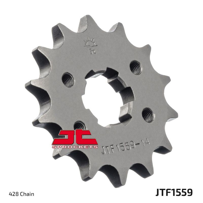 JT Sprockets Front Steel Countershaft Sprocket 14 Tooth 14T 428 Chain For Yamaha TW125 1999-2004 JTF1559.14