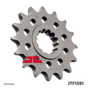 JT Sprockets Front OEM Type Rubber Cushioned Sprocket 15 Tooth 15T 525 Chain