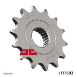 Piñón de contraeje delantero de acero JT Sprockets, 14 dientes, cadena 520 para Yamaha Raptor 250 YFM250RSP 2008-11 JTF1593.14