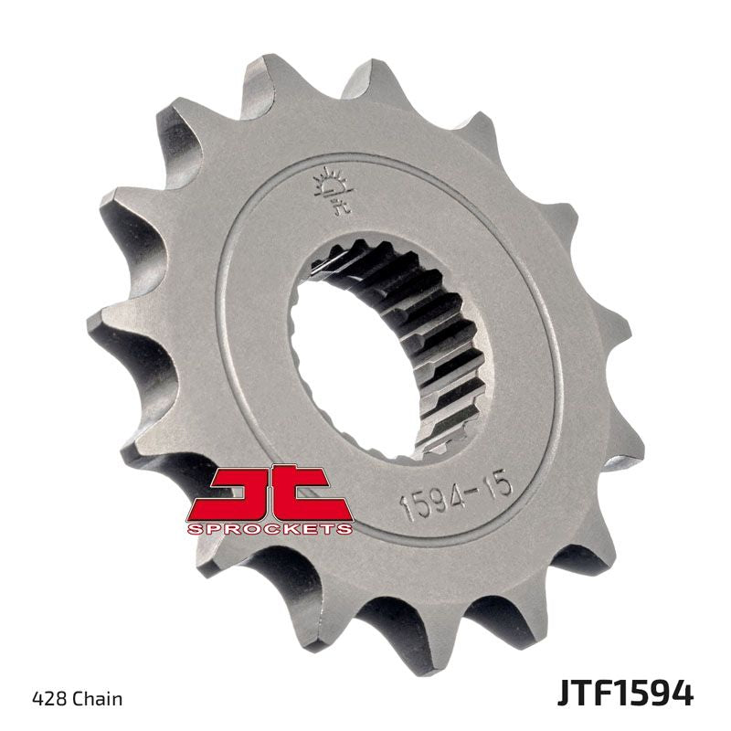 JT Sprockets Front Steel Countershaft Sprocket 15 Tooth 15T 428 Chain For Yamaha YBR250 2007-2011 JTF1594.15