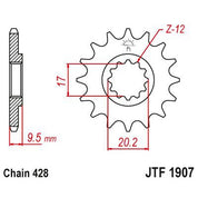 JT Sprockets Front Steel Countershaft Sprocket 14 Tooth 14T 428 Chain