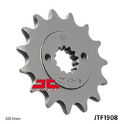 JT Sprockets Front OEM Type Rubber Cushioned Sprocket 15 Tooth 15T 520 Chain