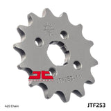 JT Sprockets Front Steel Countershaft Sprocket 14 Tooth 14T 420 Chain For Honda CRF110F R 2024 JTF253.14