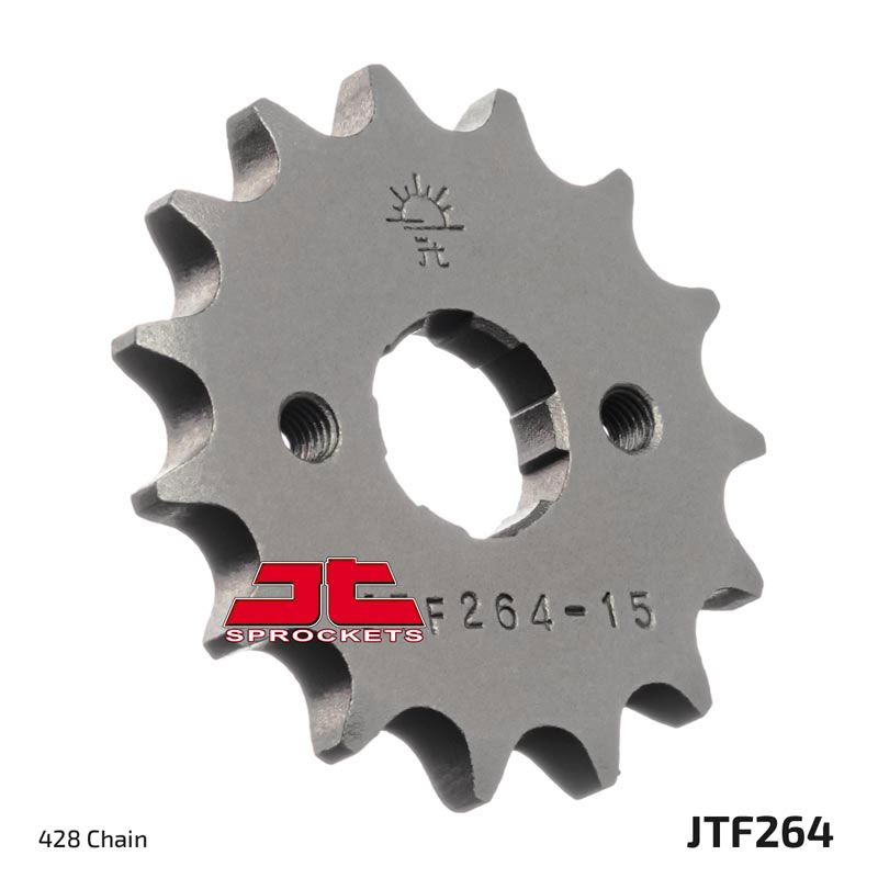 JT Sprockets Front Steel Sprocket 15 Tooth 15T 428 Chain For Honda EZ90 Cub 1993-1996 JTF264.15