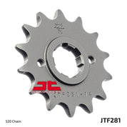 JT Sprockets Front Steel Countershaft Sprocket 13 Tooth 13T 520 Chain JTF281.13