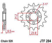 JT Sprockets Front Steel Countershaft Sprocket SC 13 Tooth 13T 520 Chain