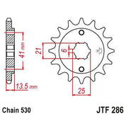 JT Sprockets Front Steel Countershaft Sprocket 15 Tooth 15T 530 Chain JTF286.15