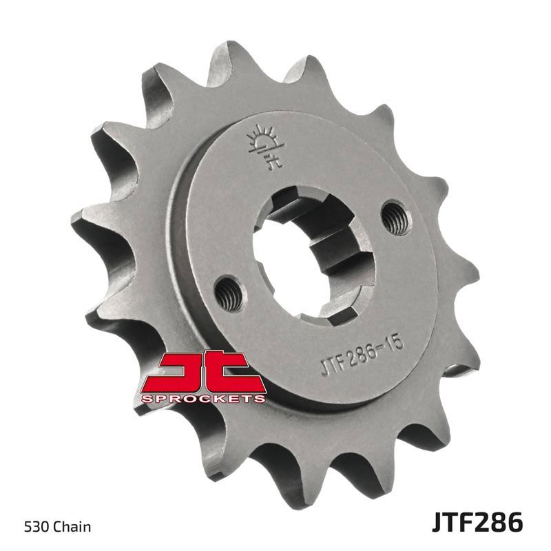 JT Sprockets Front Steel Countershaft Sprocket 15 Tooth 15T 530 Chain For Honda Interceptor 500 VF500F 1984-1986 JTF286.15