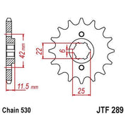 JT Sprockets Front Steel Countershaft Sprocket 16 Tooth 16T 530 Chain JTF289.16