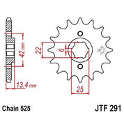 JT Sprockets Front Steel Sprocket 15 Tooth 15T 525 Chain For Honda CB450 SG 27 PS 1986-1988 JTF291.15