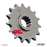 JT Sprockets Front Steel Sprocket 15 Tooth 15T 525 Chain For Honda CBF500 2004-2008 JTF297.15