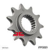 Piñón de contraeje delantero de acero JT Sprockets, 12 dientes, cadena 520 para Polaris Trail Blazer 250 (1995), JTF3221.12