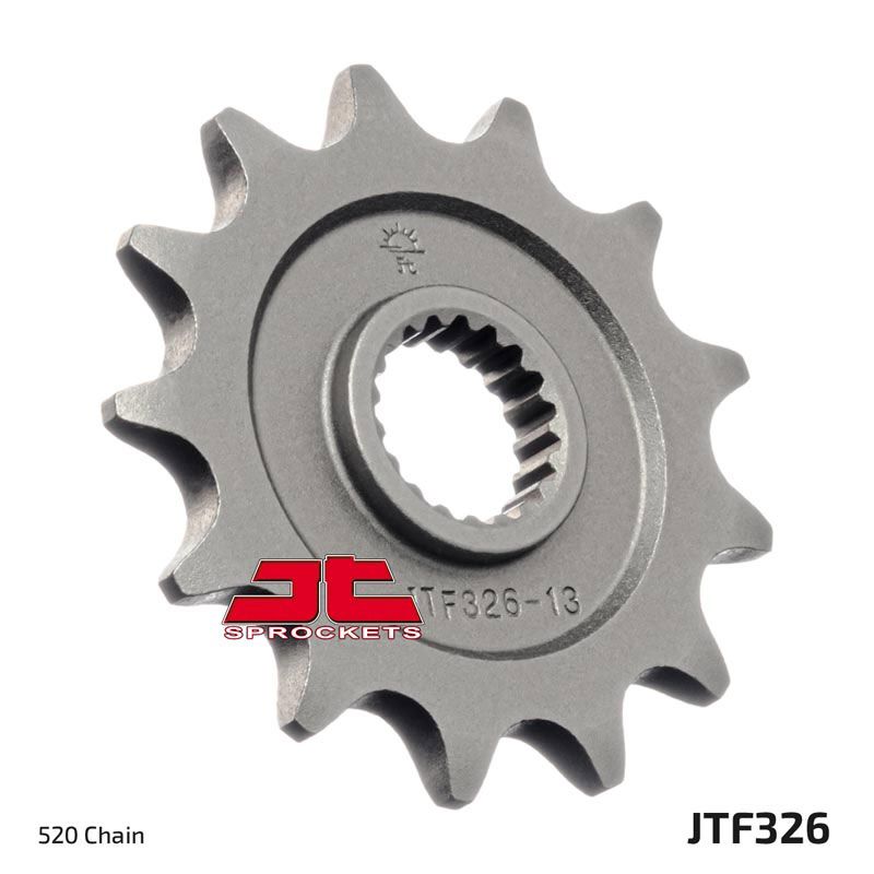 JT Sprockets Front Steel Countershaft Sprocket 13 Tooth 13T 520 Chain For Honda CR125 RH,RJ,RK,RL,RM,RN,RP,RR 1987-1994 JTF326.13