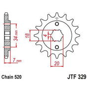 JT Sprockets Front Steel Sprocket 13 Tooth 13T 520 Chain JTF329.13