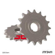 JT Sprockets Front Steel Countershaft Sprocket 16 Tooth 16T 530 Chain