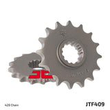 JT Sprockets Front Steel Countershaft Sprocket 16 Tooth 16T 428 Chain For Suzuki DR125 G,H,J 1986-1988 JTF409.16