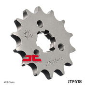 JT Sprockets Front Steel Sprocket 14 Tooth 14T 428 Chain JTF418.14