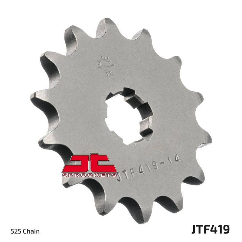 JT Sprockets Front Steel Sprocket 14 Tooth 14T 525 Chain For Suzuki GT250 A,B 1976-1977 JTF419.14