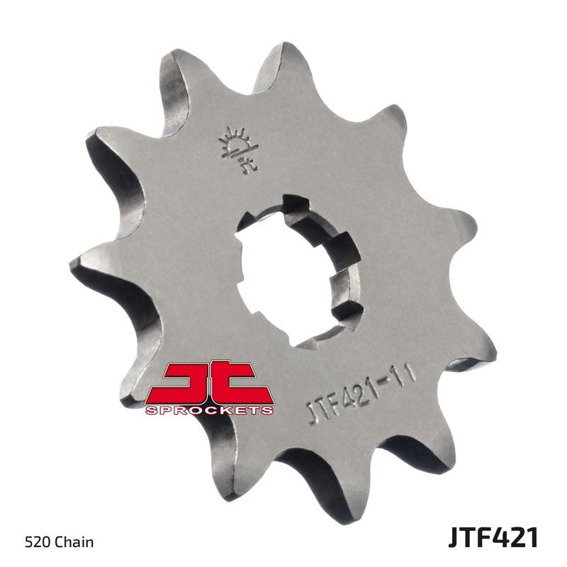 JT Sprockets Front Steel Countershaft Sprocket 11 Tooth 11T 520 Chain For Yamaha Tri Moto 125 YT125 J,K,L,N 1982-1985 JTF421.11