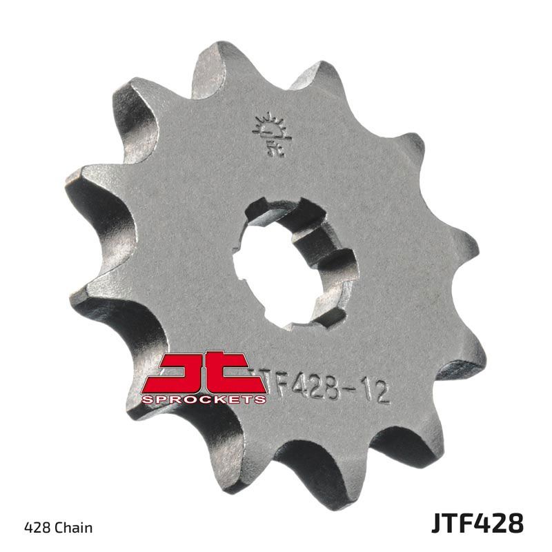 JT Sprockets Front Steel Countershaft Sprocket 12 Tooth 12T 428 Chain For Suzuki DS80 1982-2003 JTF428.12