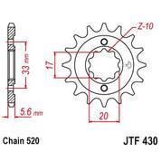 JT Sprockets Front Steel Sprocket 14 Tooth 14T 520 Chain JTF430.14