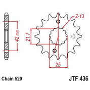 JT Sprockets Front Steel Sprocket 15 Tooth 15T 520 Chain JTF436.15