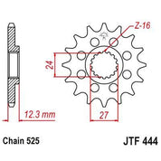 JT Sprockets Front Steel Countershaft Sprocket 17 Tooth 17T 525 Chain For Suzuki GSXR1000 ABS L7,L8,L9,M0,M1 2017-21 JTF444.17