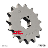 JT Sprockets Front Steel Sprocket 15 Tooth 15T 530 Chain For Kawasaki KH400 A3/A4/A5 1976-1978 JTF508.15