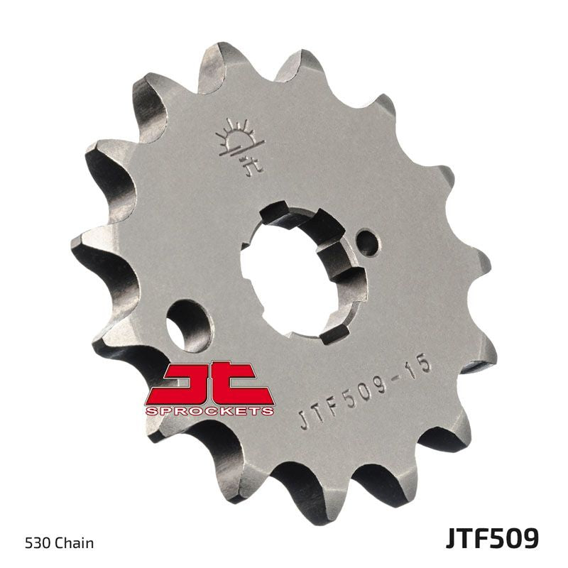 JT Sprockets Front Steel Countershaft Sprocket 15 Tooth 15T 530 Chain For Kawasaki KZ400D D1,D2,D3,D4 1974-1977 JTF509.15