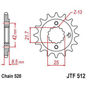 JT Sprockets Front Steel Countershaft Sprocket 16 Tooth 16T 520 Chain JTF512.16