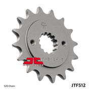 JT Sprockets Front Steel Countershaft Sprocket 13 Tooth 13T 520 Chain JTF512.13