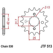 JT Sprockets Front Steel Countershaft Sprocket 15 Tooth 15T 530 Chain For Kawasaki 305 CSR KZ305A A1,A2 1981-1982 JTF513.15